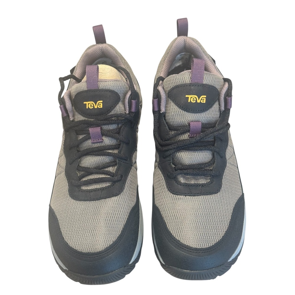 Teva Women's Gray Black Purple Trail Hiking Shoes Vibram Sole Size 11 Outdoor